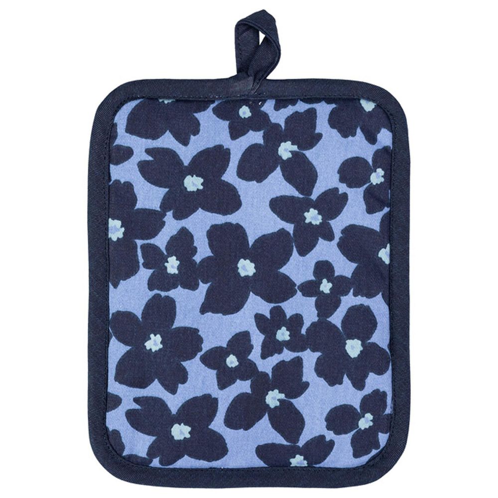 Mukitchen Designer Potholder in Periwinkle Floral, , large