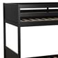 Linden Boulevard Dalton Low Profile Twin Bunk Bed in Black, , large