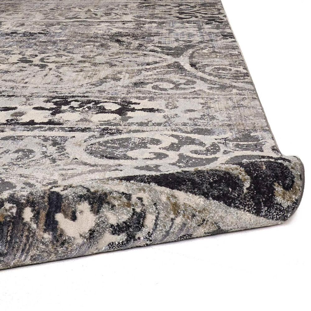 Feizy 3871F Kano Gray / Taupe 2&#39;2&quot; x 3&#39; Area Rug, , large
