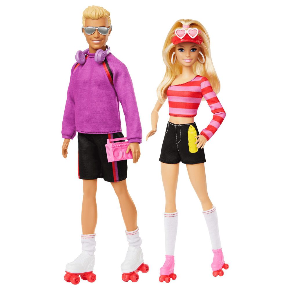 Barbie and Ken Fashionista Doll Set in Multicolor, , large