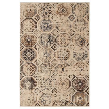 Karastan Elements Tunis 91623-70033 8" Round Beige Area Rug, , large