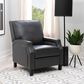 Linon Home Decor Portico Push Back Recliner in Gray, , large