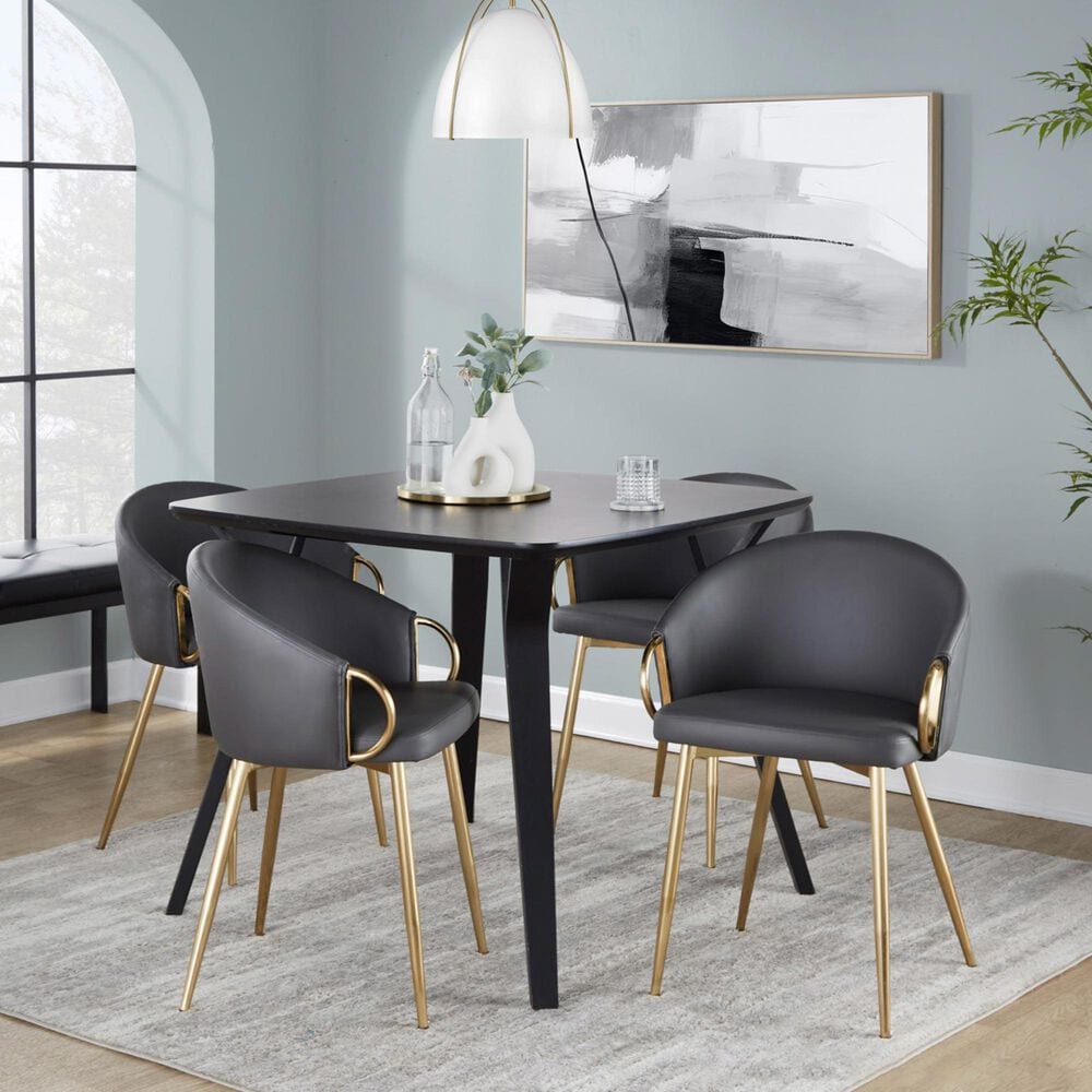 LumiSource Claire Accent Chair in Grey, , large