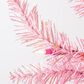 The Gerson Company 7.5" Pre-Lit Tuscany Tinsel Christmas Tree in Pink, , large