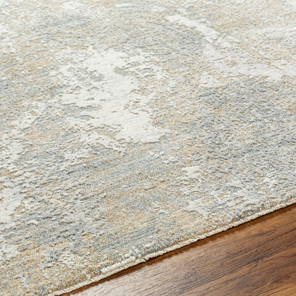 Surya Brunswick Cream, Light Gray, Charcoal, Light Brown, Mustard and Medium Brown 2'7" x 10' Runner, , large