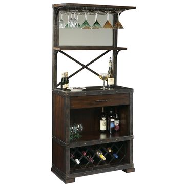 Howard Miller Red Mountain Wine Cabinet in Rustic Hardwood, , large