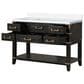 Lexora Home Norwalk 48" Single Bathroom Vanity in Black Oak with White Cultured Marble Top and Rectangular Sink, , large