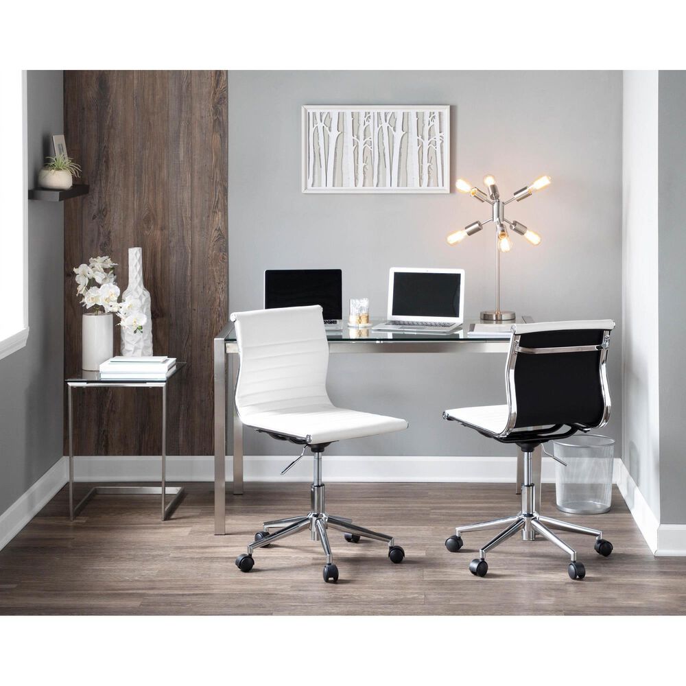Lumisource Zenn End Table in Stainless Steel and Clear, , large