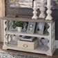 Ashley Havalance Console Sofa Table in Weathered Gray and Vintage White, , large