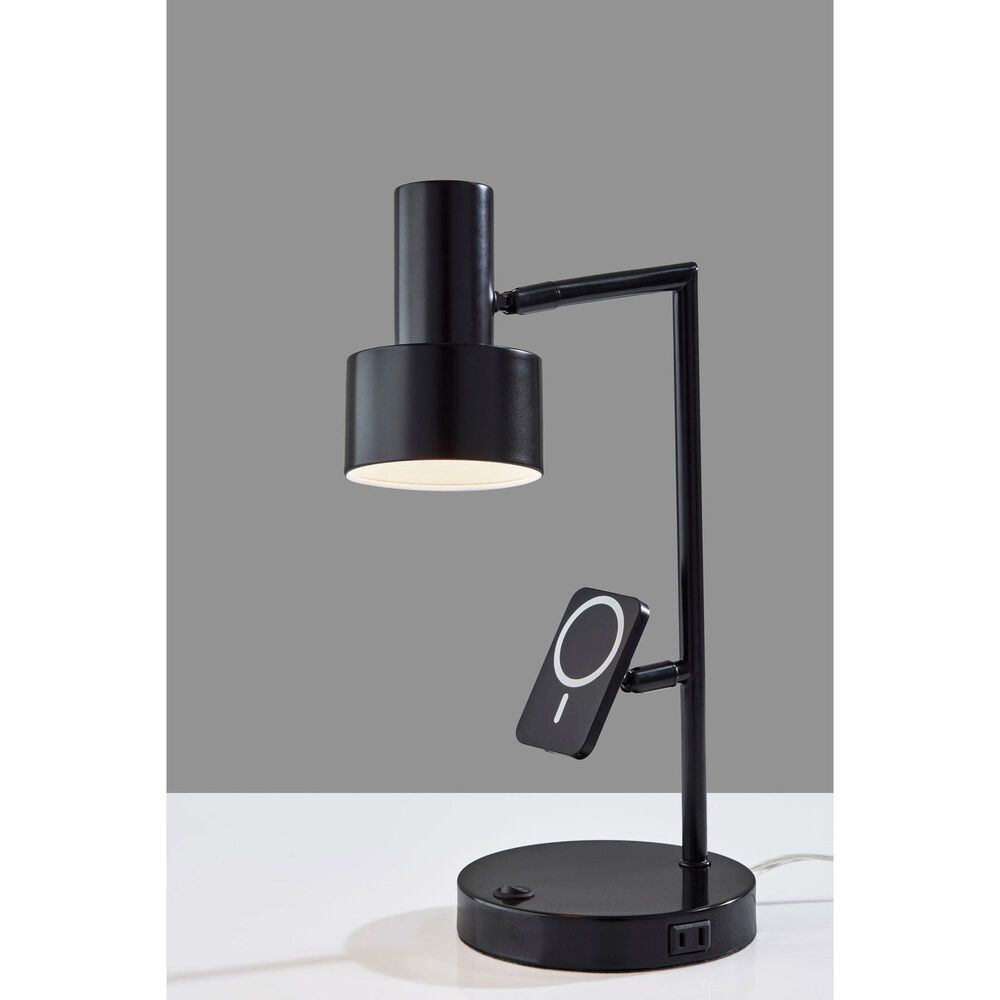 Adesso Rowe Desk Lamp in Black, , large