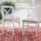 Linon Home Decor Triena X-Back Side Chair in White (Set of 2), , large