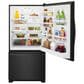 Whirlpool 22 Cu. Ft. Bottom-Freezer Refrigerator with Freezer Drawer in Black, , large