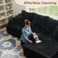 HOMLUX 2-Piece L-Shaped Sectional with Right Facing Chaise in Black, , large