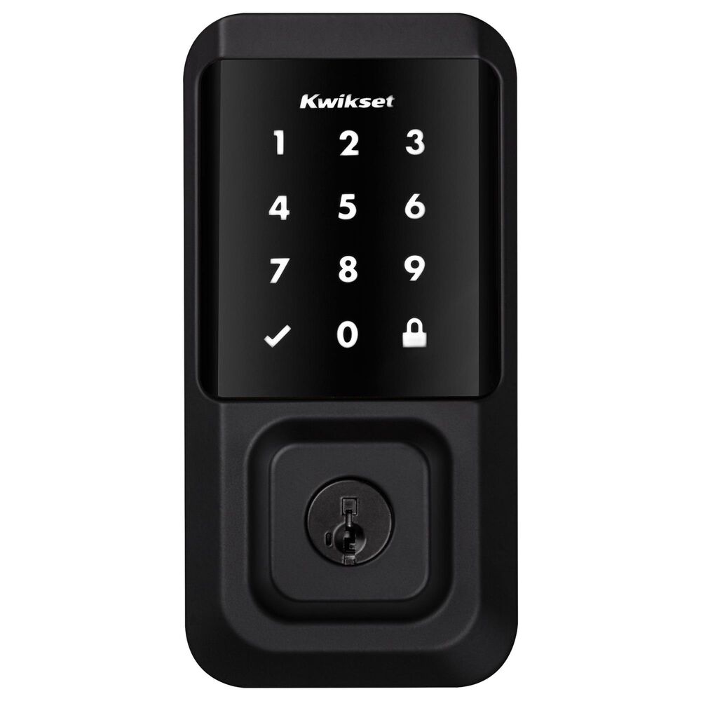 Kwikset Halo Touchscreen Wi-Fi Enabled Smart Lock in Matte Black, , large