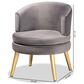 Baxton Studio Baptiste Accent Chair in Grey, , large