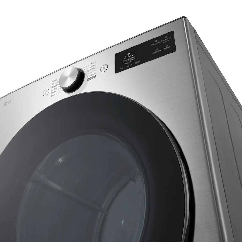 LG 7.4 Cu. Ft. Smart Front Load Electric Dryer with AI Sensor Dry in Graphite Steel, , large