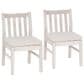 Linon Home Decor Teagon Patio Side Chair with Beige Cushion in Natural (Set of 2), , large