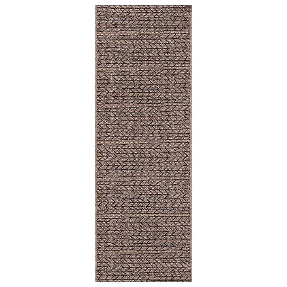 Momeni Como 2'7" x 7'6" Tan Indoor/Outdoor Runner, , large