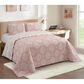Duke Imports 3-Piece Jacquard Full/Queen Quilt Set in Blush Mandala, , large