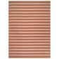 Nourison Positano POS03 Terracotta and Ivory 8" x 10" Indoor/Outdoor Area Rug, , large