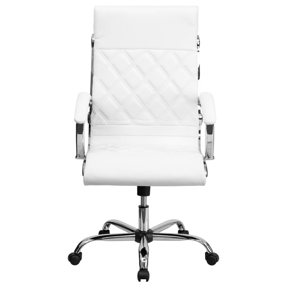 Flash Furniture Executive Swivel Chair in White, , large