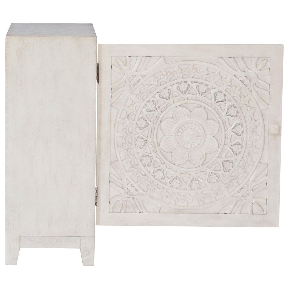 Linon Home Decor Grace Cabinet in Smokey White, , large