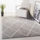 Safavieh Parma Shag PMA515G 6" x 9" Grey and Cream Area Rug, , large