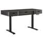 Riva Ridge Sloane 60" Sit and Stand Desk in Mink and Black, , large