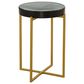 Bassett Mirror Company Marilee Accent Table in Deep Blue and Sleek Brushed Gold, , large