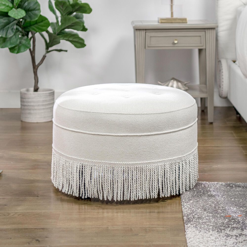 Off white large ottoman Outlet