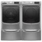 Maytag 4.8 Cu. Ft. Front Load Washer and 7.3 Cu. Ft. Gas Dryer Laundry Pair with Pedestal in Metallic Slate, , large