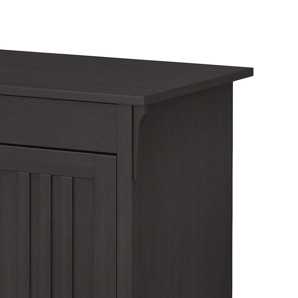 Bush Salinas Secretary Desk with Storage in Vintage Black