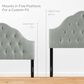 Modway Sovereign Upholstered Fabric Queen Headboard in Gray, , large