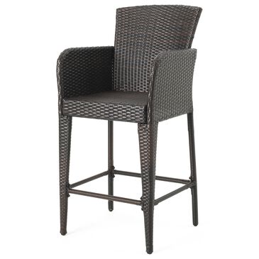 Noble House Anaya Patio Barstool in Multi-Brown, , large