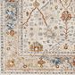 Surya Tuscany TUS-2330 Brown, Cream, Light Beige, Blue, Bright Yellow and Dusty Coral 12" x 15" Area Rug, , large