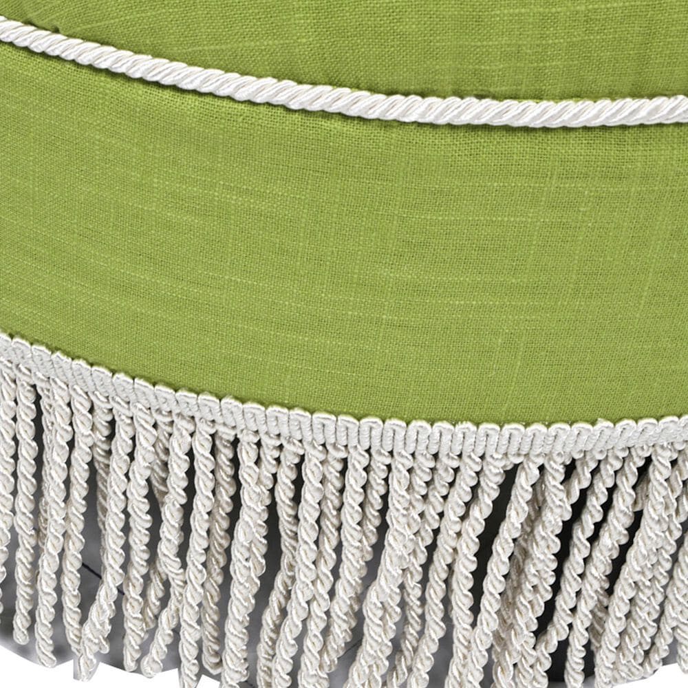 Jennifer Taylor Home Yolanda Standard Ottoman in Bright Chartreuse and Ivory, , large