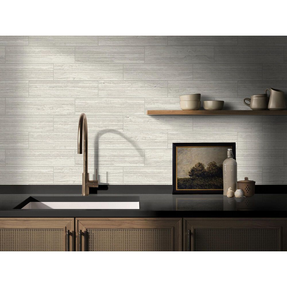 Shaw Tactis Braided Light 4" x 16" Ceramic Subway Tile, , large