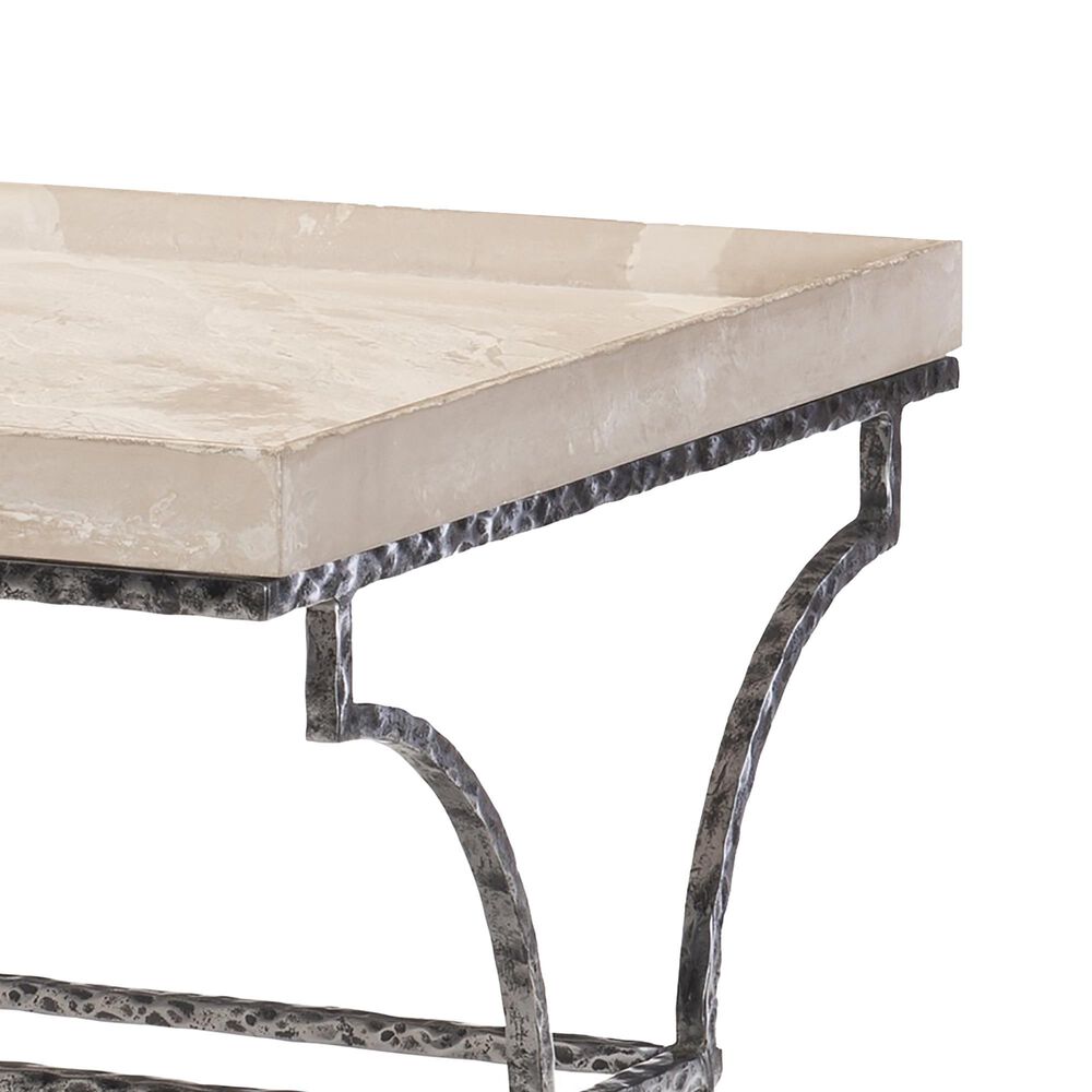 Century Mesa Cortez Chairside Table in Blackened and Tan, , large