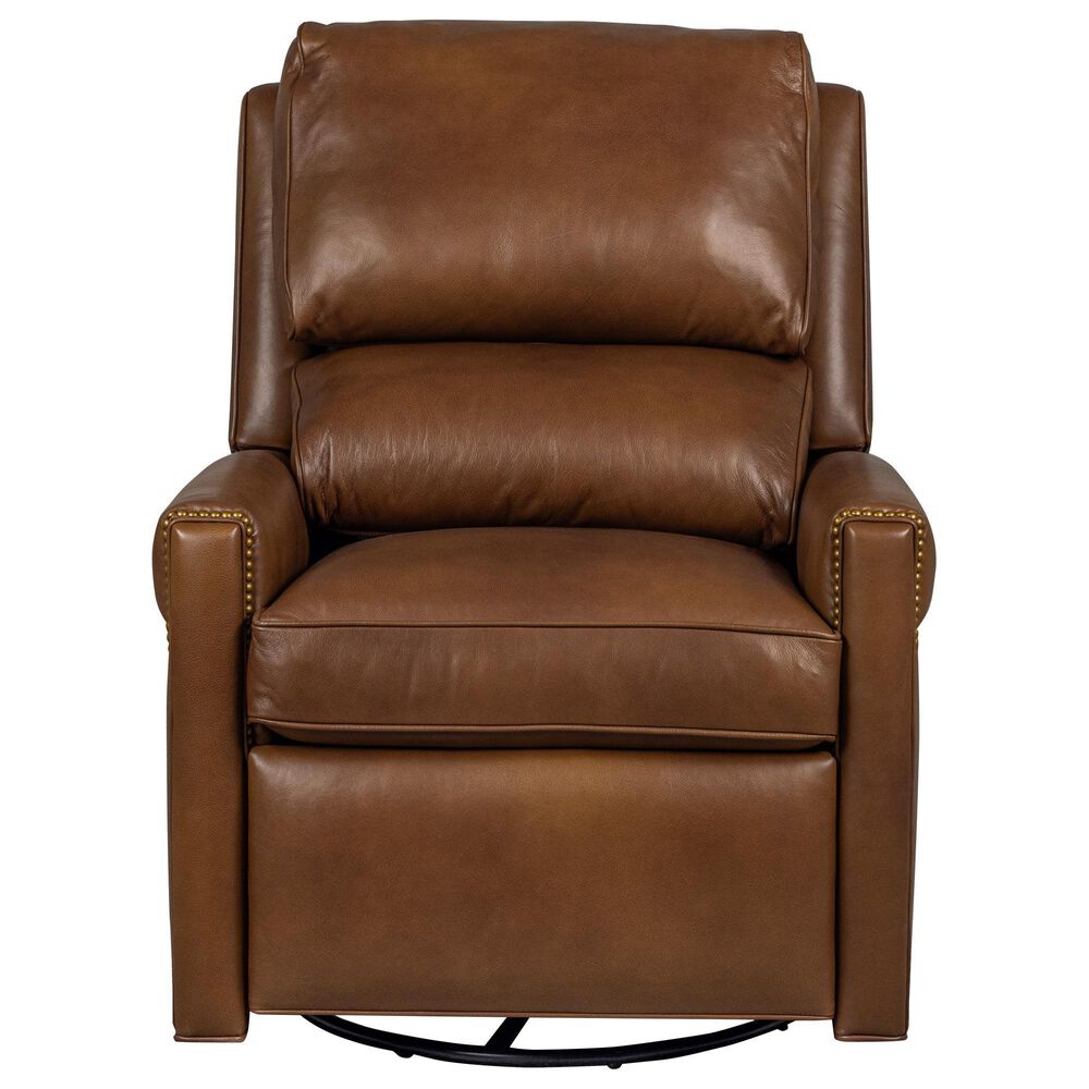 Hancock & Moore Bing Swivel Glider Recliner in Kingswood Saddle, , large