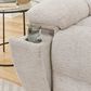 Simeon Collection Buster Manual Dual Reclining Console Loveseat in Opal Taupe Velvet, , large