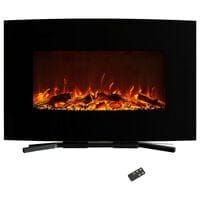 wall mounted fireplaces