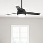 Hunter Midtown 48" Ceiling Fan with LED Lights in Matte Black, , large