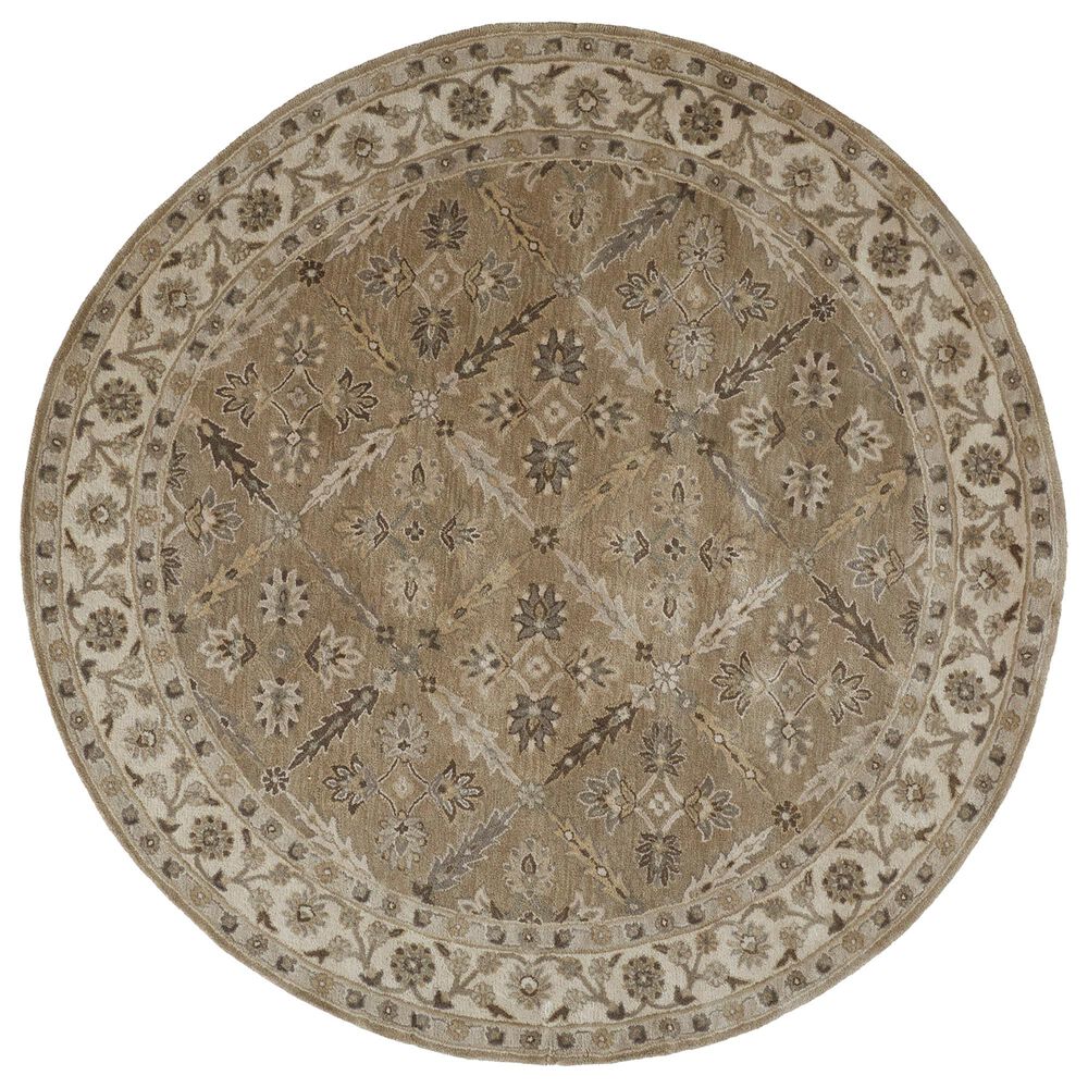 Feizy Eaton 8" Round Sage Area Rug, , large