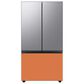 Samsung Bespoke 3-Door French Door Refrigerator Bottom Panel in Clementine Glass, , large