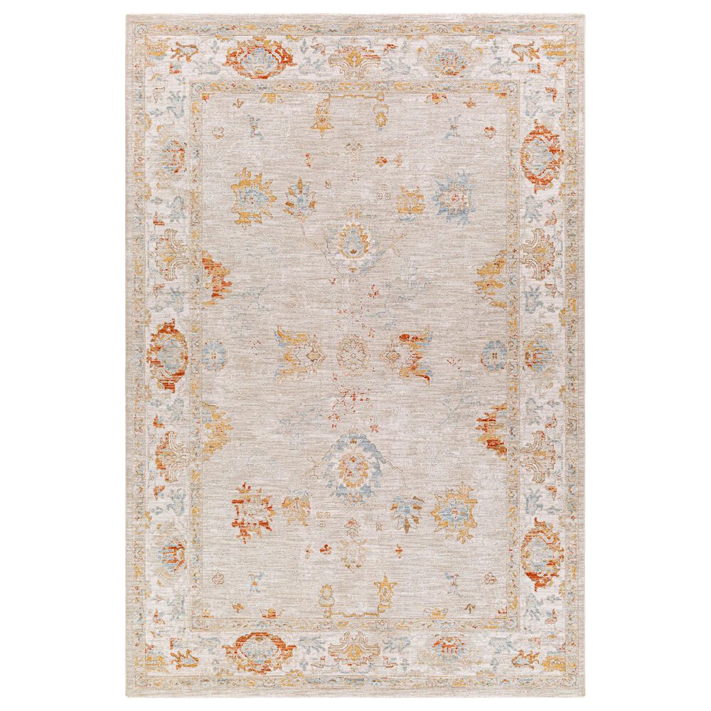 Surya Avant Garde 2" x 3" Orange, Blue and Beige Area Rug, , large