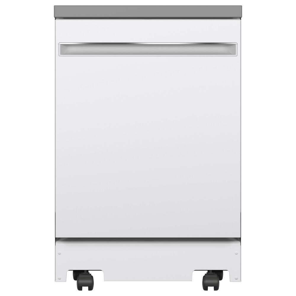GE Appliances 24" Portable Dishwasher in White, , large