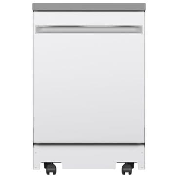 GE Appliances 24" Portable Dishwasher in White, , large