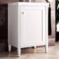 James Martin Brittania 24" Single Bathroom Vanity in Glossy White with White Glossy Resin Top, , large