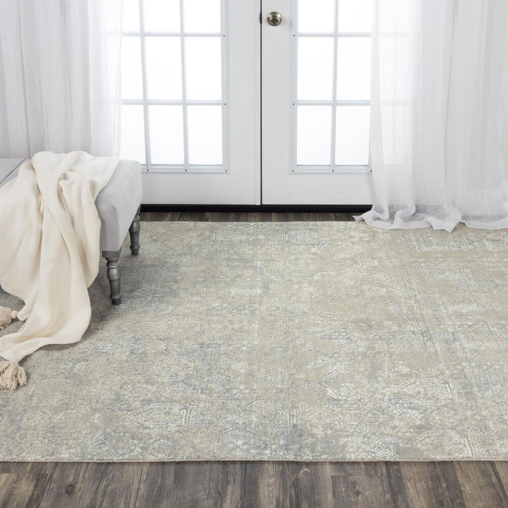 RIZZY Couture Gray and Taupe 4' x 6' Area Rug, , large