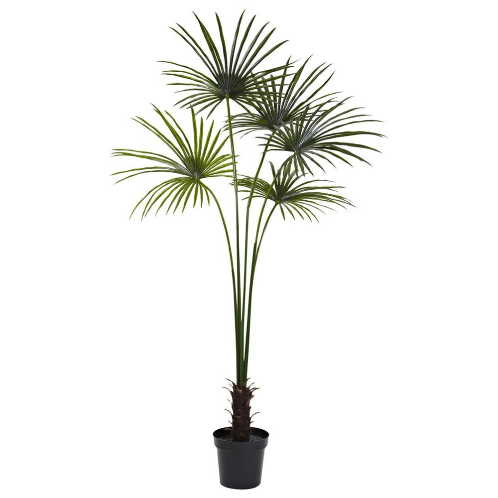 Nearly Natural Inc 7" Fan Palm Tree, , large